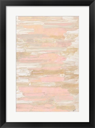 Framed Blush Rhizome Print