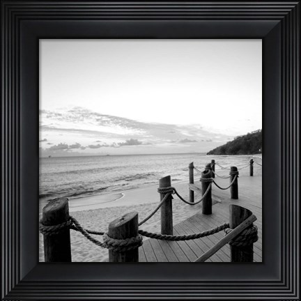 Framed Dockside Paradise I Print