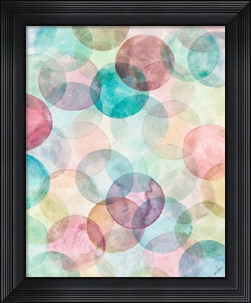 Framed Merging Shapes II Print
