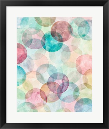 Framed Merging Shapes II Print