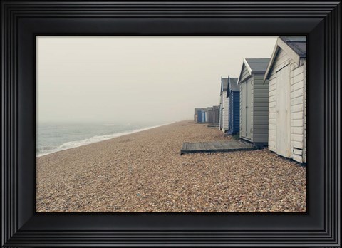Framed Beach Cabanas Print