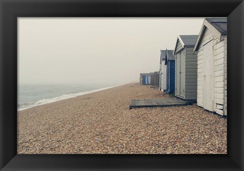 Framed Beach Cabanas Print