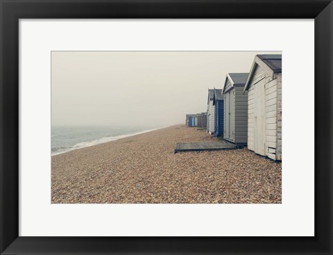 Framed Beach Cabanas Print