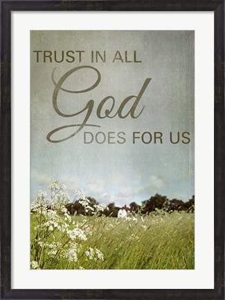 Framed Trust in God Print