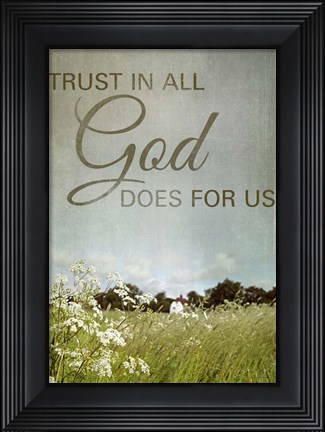 Framed Trust in God Print