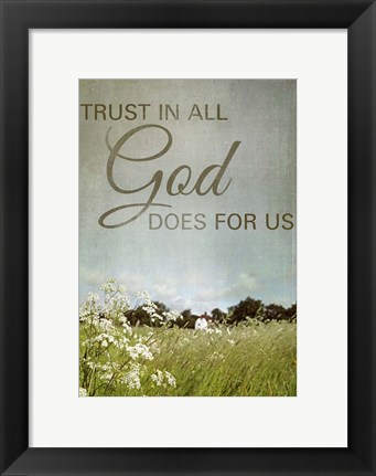 Framed Trust in God Print