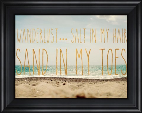 Framed Wanderlust Salt Print