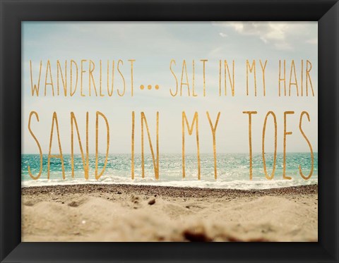 Framed Wanderlust Salt Print