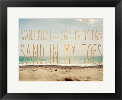 Framed Wanderlust Salt Print