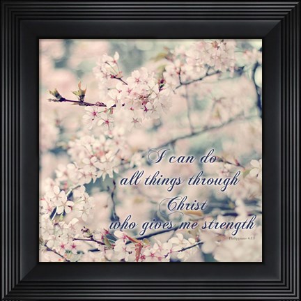 Framed Do All Things With Christ Print