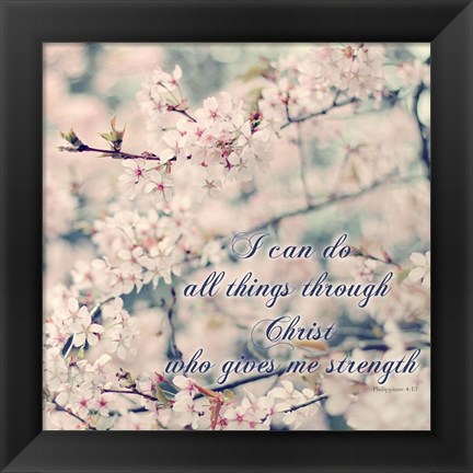 Framed Do All Things With Christ Print