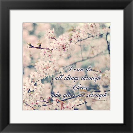 Framed Do All Things With Christ Print