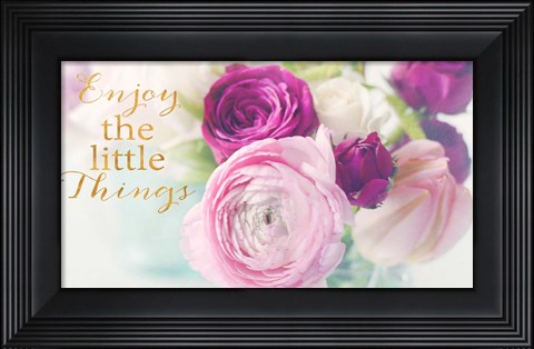 Framed Enjoy the Little Things Print