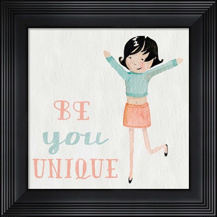 Framed Be Girl II Print