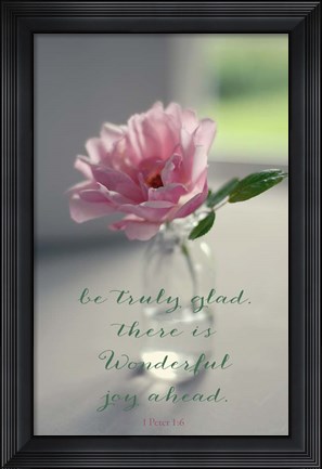 Framed Joy Ahead Print