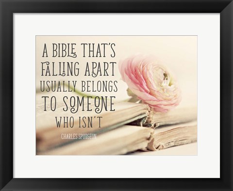 Framed Bible Quote Print