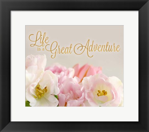 Framed Life is a Great Adventure Print