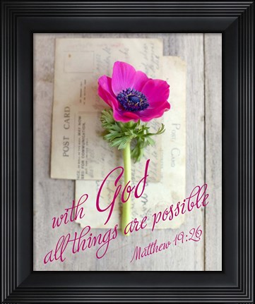 Framed All things are Possible Print