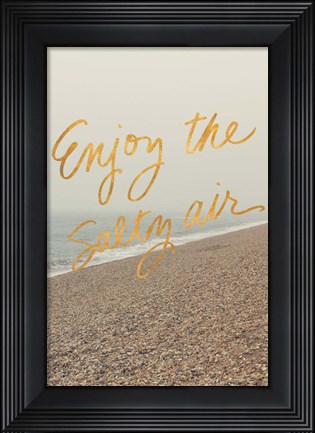 Framed Enjoy the Salty Air Print