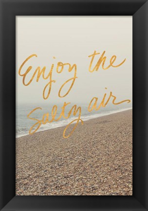 Framed Enjoy the Salty Air Print