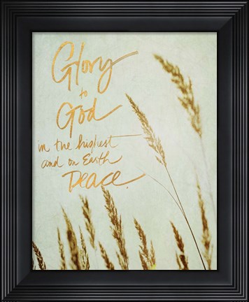 Framed Glory To God Print