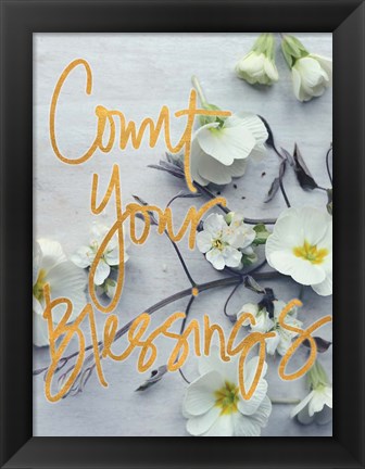 Framed Count Your Blessings Print