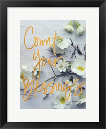 Framed Count Your Blessings Print