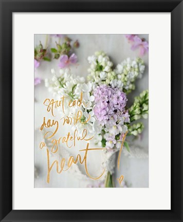 Framed Start Each Day Print