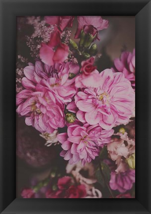 Framed Dark Floral Print