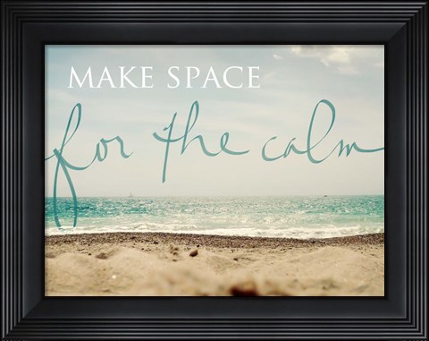 Framed Make Space Print