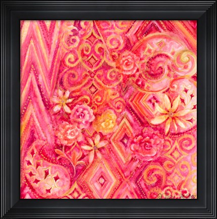 Framed Pink Abstract Print