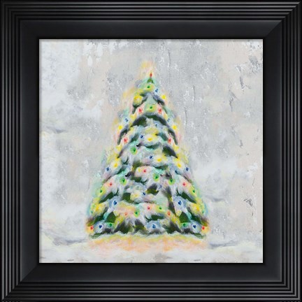 Framed Jolly Christmas Tree Print