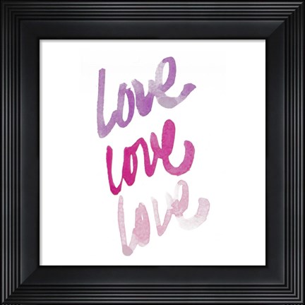 Framed Love Times 3 Print