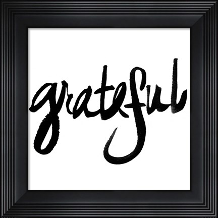 Framed Grateful Print