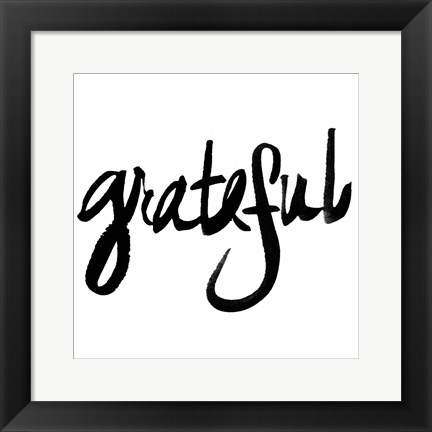 Framed Grateful Print