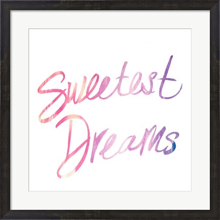 Framed Sweetest Dreams Print