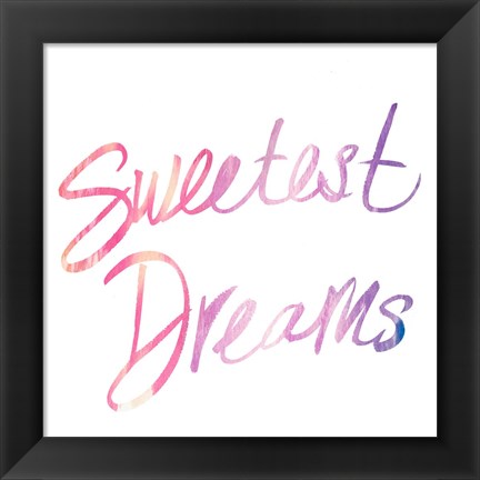 Framed Sweetest Dreams Print