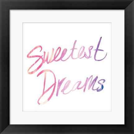 Framed Sweetest Dreams Print