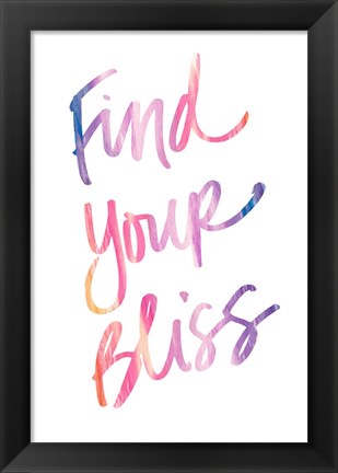 Framed Find Your Bliss Print