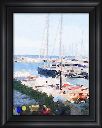 Framed Watercolor Naples Print
