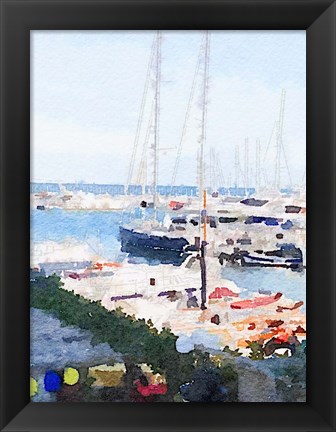 Framed Watercolor Naples Print