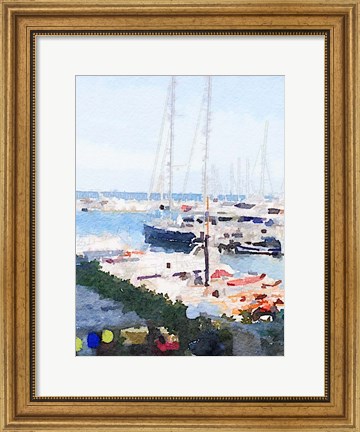 Framed Watercolor Naples Print