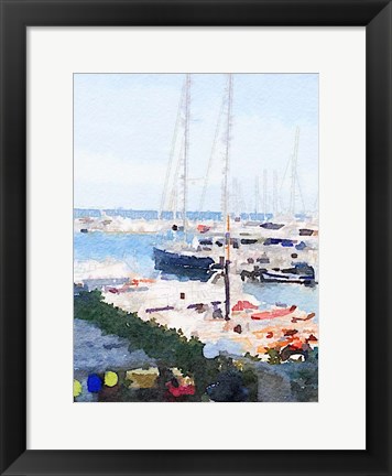 Framed Watercolor Naples Print