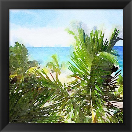 Framed Watercolor Vero Beach Print