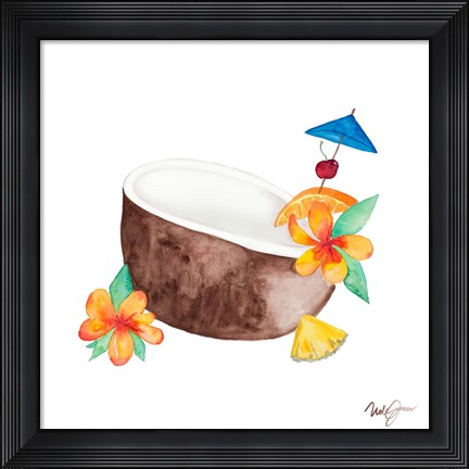 Framed Tiki Bar Tonics II Print