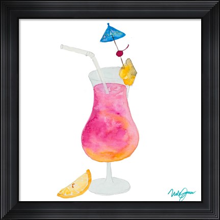 Framed Tiki Bar Tonics IV Print