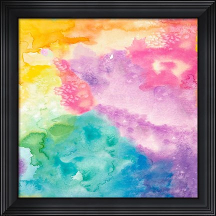 Framed Rainbow Watercolor Print