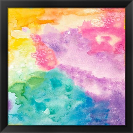 Framed Rainbow Watercolor Print