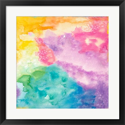 Framed Rainbow Watercolor Print