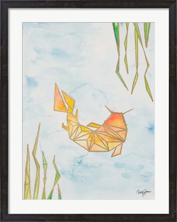 Framed Origami Koi Print